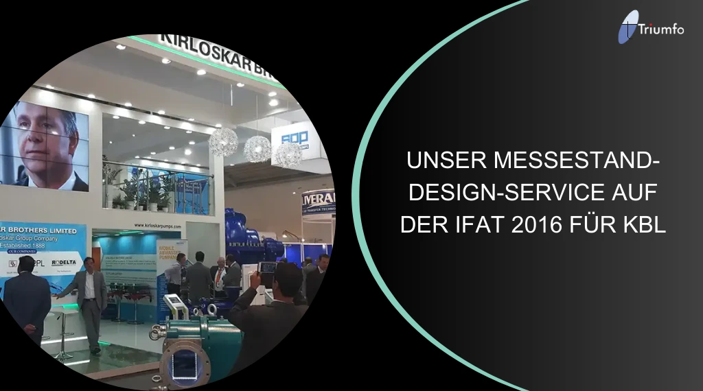 Unser Messestand-Design-Service auf der IFAT 2016 für KBL