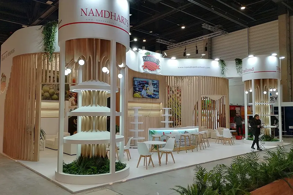 Trade Show Booth at FRUIT LOGISTICA 2025 in Berlin for NAMDHARIS