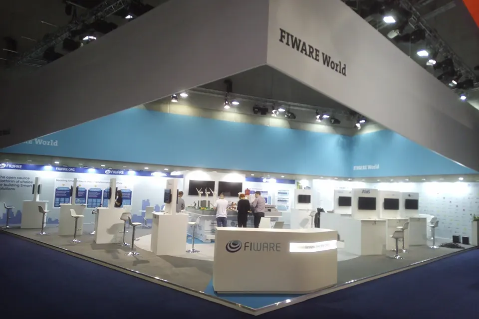 Exhibition Stand at Smart Country Convention 2025 in Berlin for FIWARE World