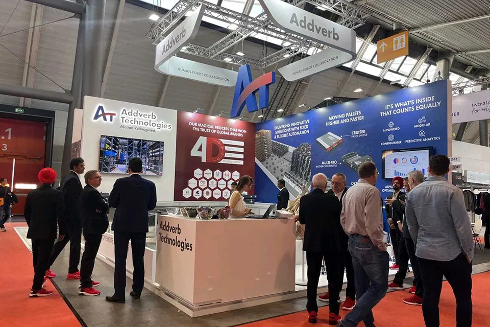 Exhibition Stand at Logimat 2025 in Stuttgart for Addverb Technologies