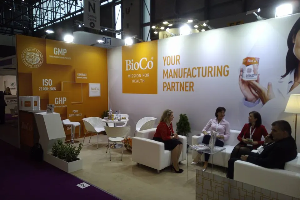 Exhibition Stand at Vitafoods 2024 in Geneva for BioCo
